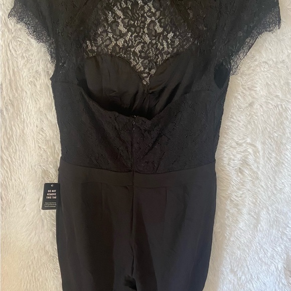 EXPRESS Lace Bodice Open Back Jumpsuit - Picture 4 of 4